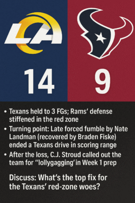 rams and texans