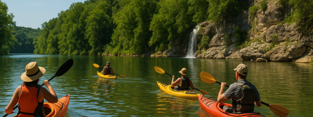 kayaking and water spots